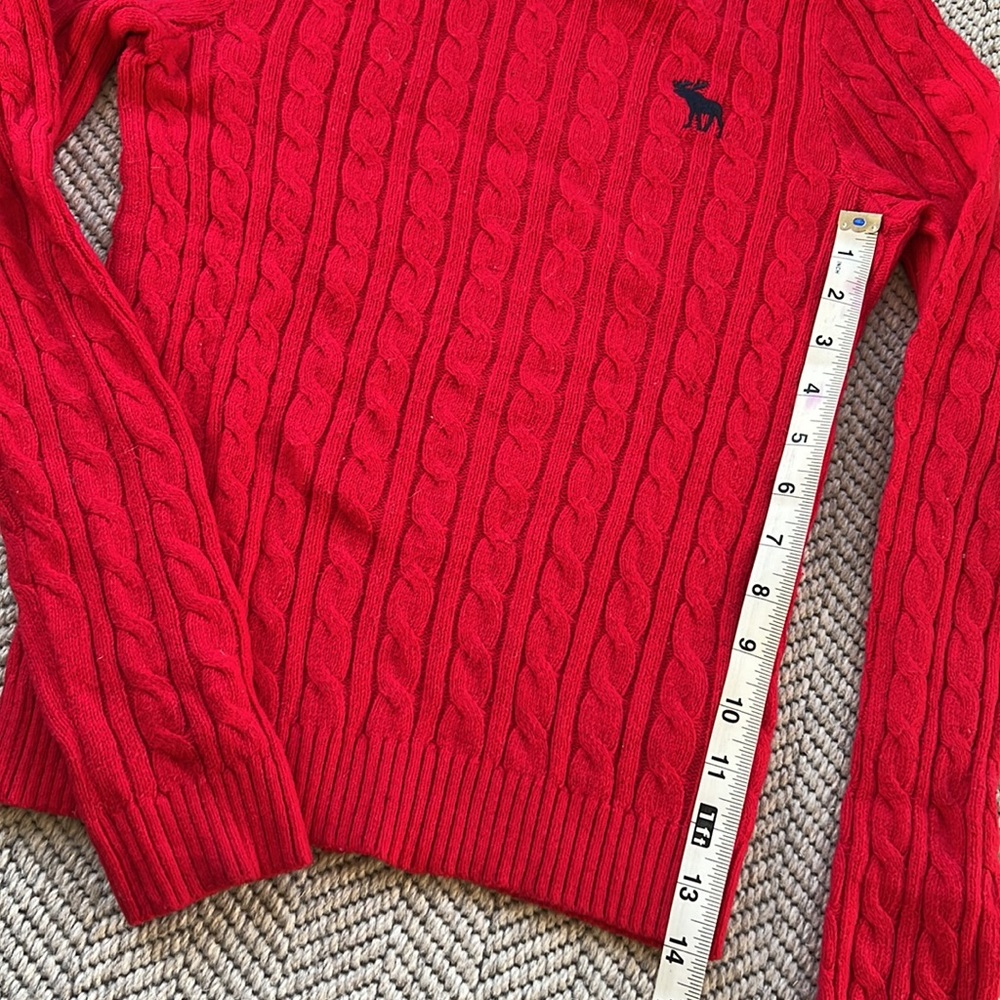 Y2K Abercrombie & Fitch crew cable knit sweater - Picture 4 of 7